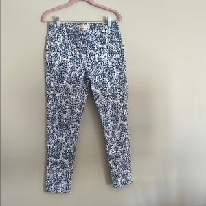Michael Kors Blue Floral Pants